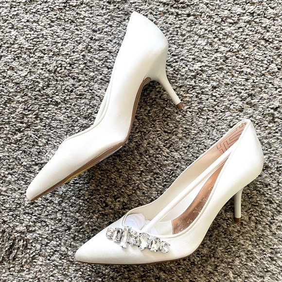 Ted Baker Ivory Mid Heel Bridal Shoes W 